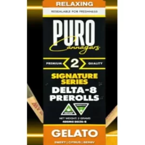 Puro Cannagars 400MG Delta-8 Prerolls [12pack/bx]