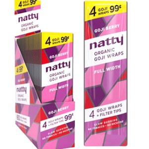 Natty Organic Hemp Wraps(15/4pk, 60Wraps/bx)