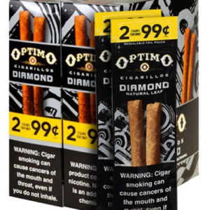 Optimo Natural Leaf Cigarillos (15/2-CT, 30Cigars)