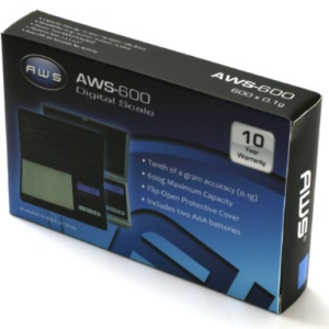 AWS-600 Digital Scale 600X0.1g Black