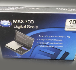 AWS: Max-700 Digital Scale 700X0.1g Black