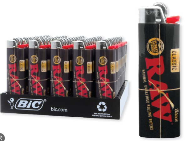 Raw Bic Lighter 50ct Tray