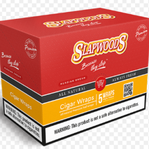 Slapwoods Russian Cream Cigar Wraps[10Pack/bx, 5Wraps/pack]