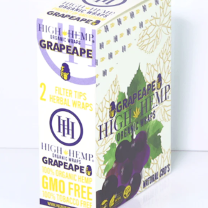 HIGH HEMP ORGANIC WRAPS 25PC/2PK/50CT
