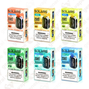 SOLARIS 25KPUFFS 5%NICOTINE 5PCS/BOX 1ST SOLAR CHARGING VAPE