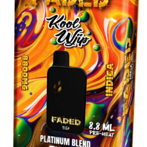 FADED 8.8ML DISPOSABLE PLATINUM BLENDTHC A WITH CRYSTAL DIAMOND