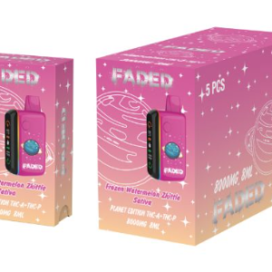 FADED DISPOSABLE 8ML 5PC/BOX