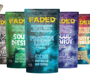 FADED THC A+THC P PRE ROLL 5 X 2G 10PC/BOX