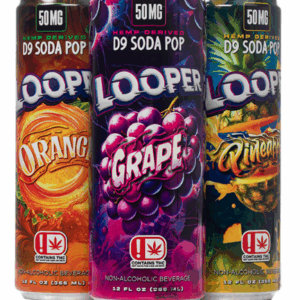 LOOPER DRINK HEMP DERIVED D9 SODA POP 50MG 4PK 12OZ